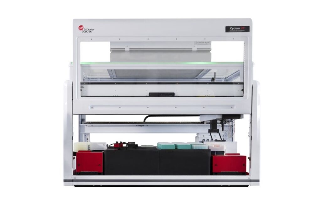 Biologics research system the Cydem VT on a white background