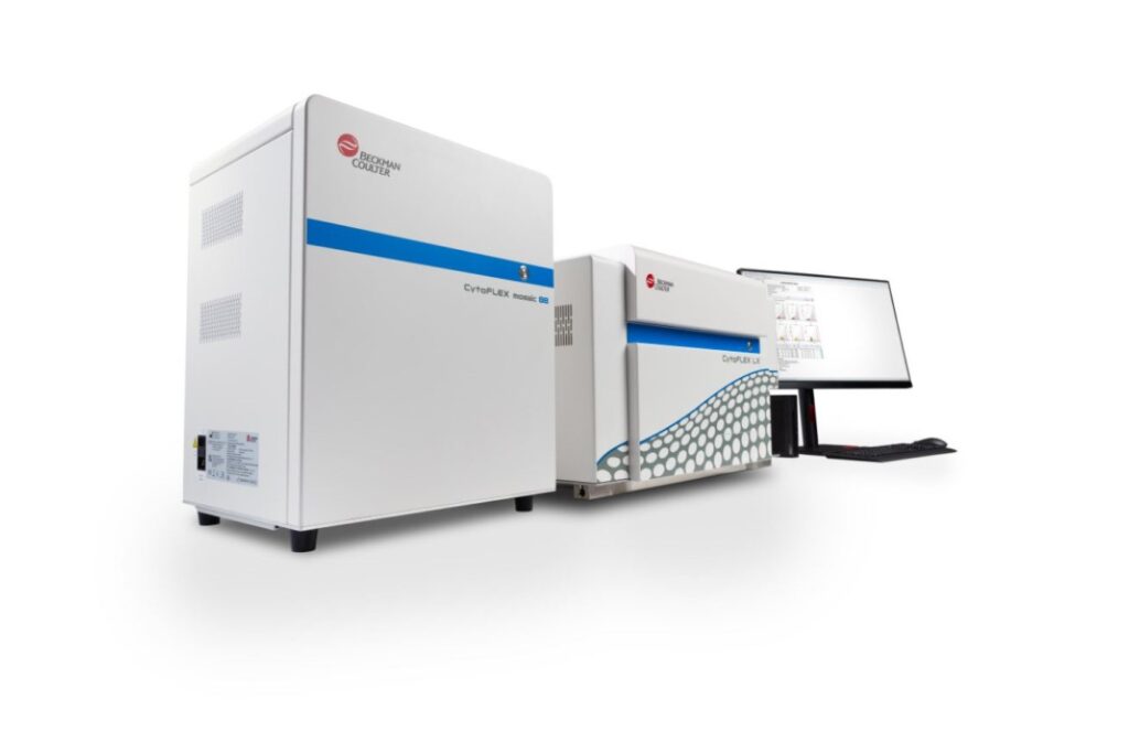 CytoFlex Mosaic Spectral detection modules on a white background