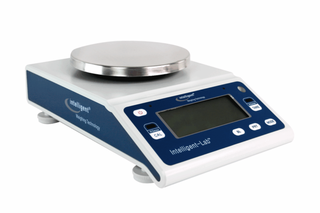 Weighing scale on a white background