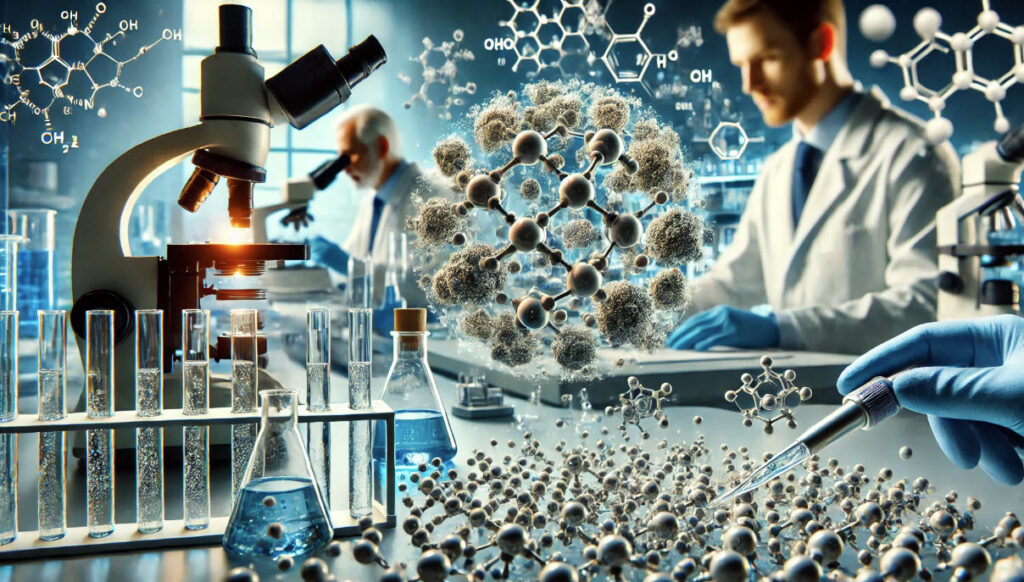 image showing microparticle conjugation in a scientific laboratory setting.