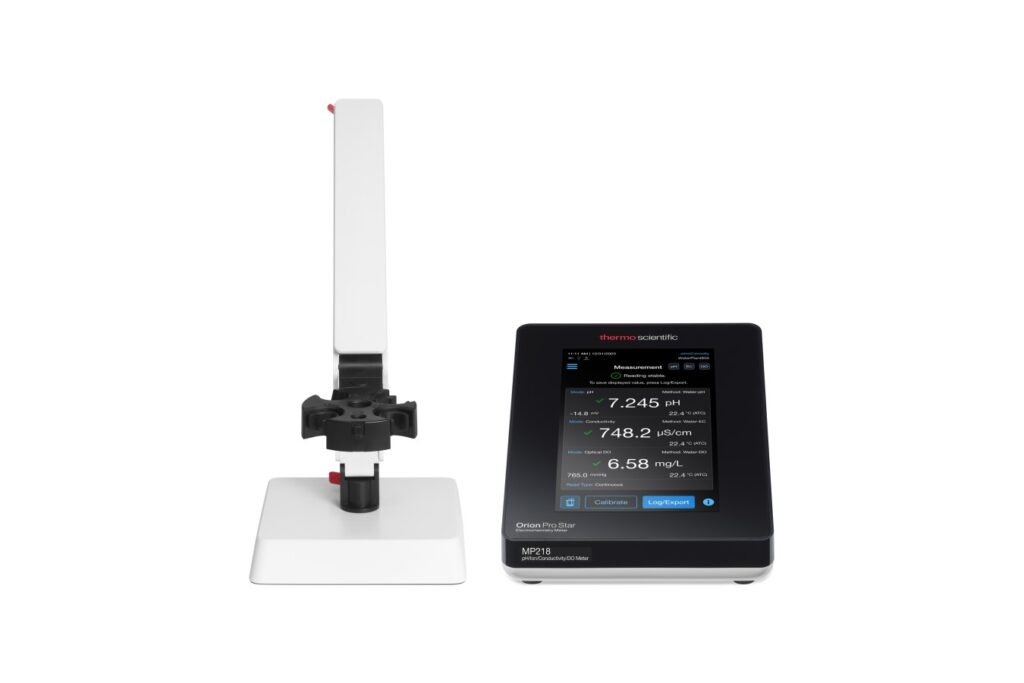 New electrochemistry testing soltion Orion Pro Star on a white background