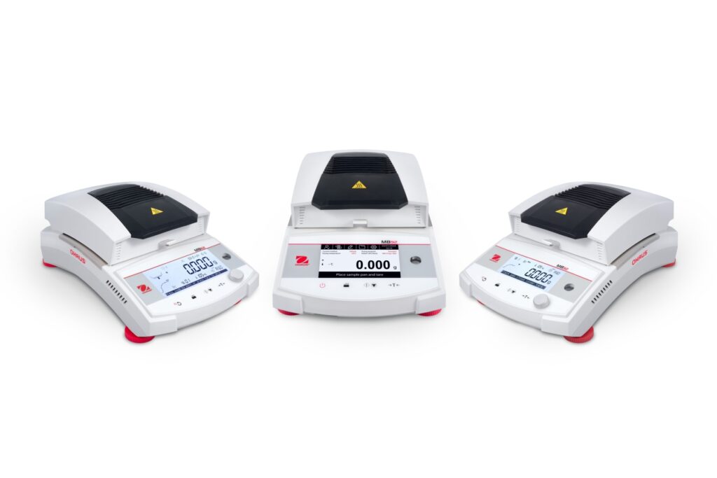 Moisture analyzers MB series on a white background