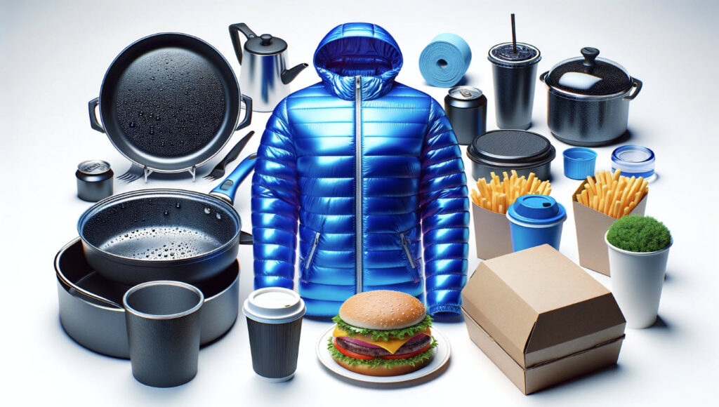 Image of varous consumer goods often tested for PFAS
