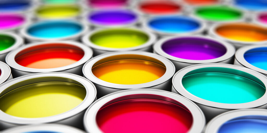 Paint cans representing new standards agains lead paint