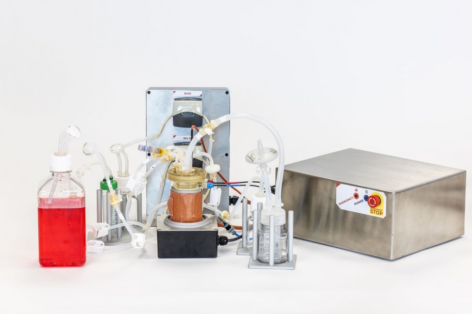 Bioreactor on a white background