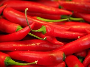 Image of red chili peppers illustrative of Capsaicinoid Analysis