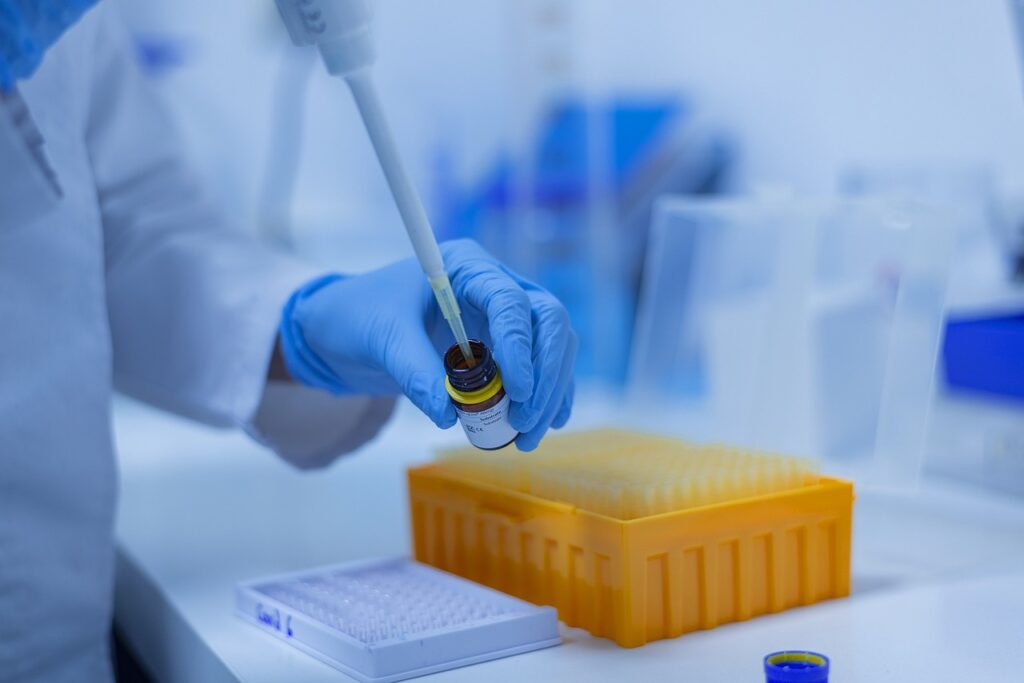 Photo of laboratory biodegradation testing