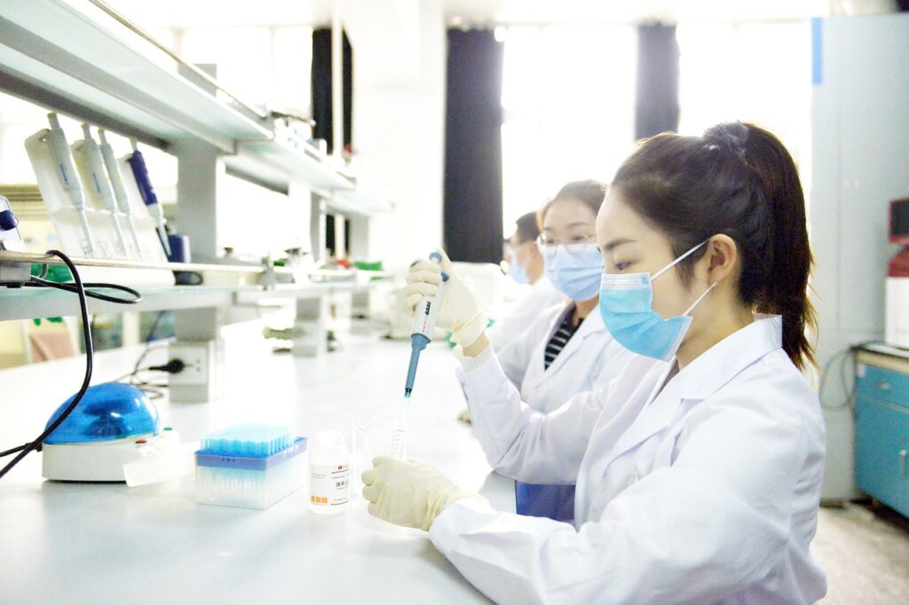 technicians working in a modern lab