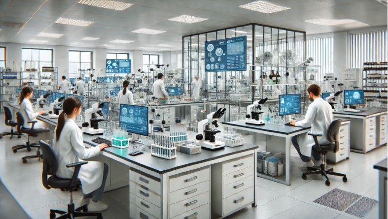 image of a modern third-party testing lab