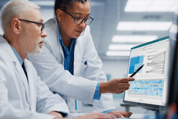 Researchers using the new software to ensure compliance