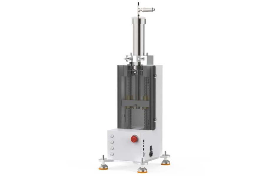 The HP6 High-Pressure syringe pump on a white background